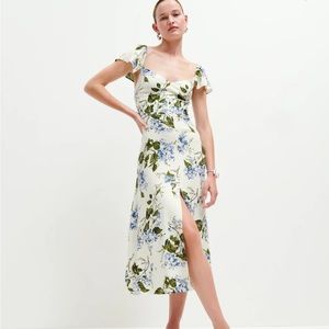 Reformation baxley dress in riviera